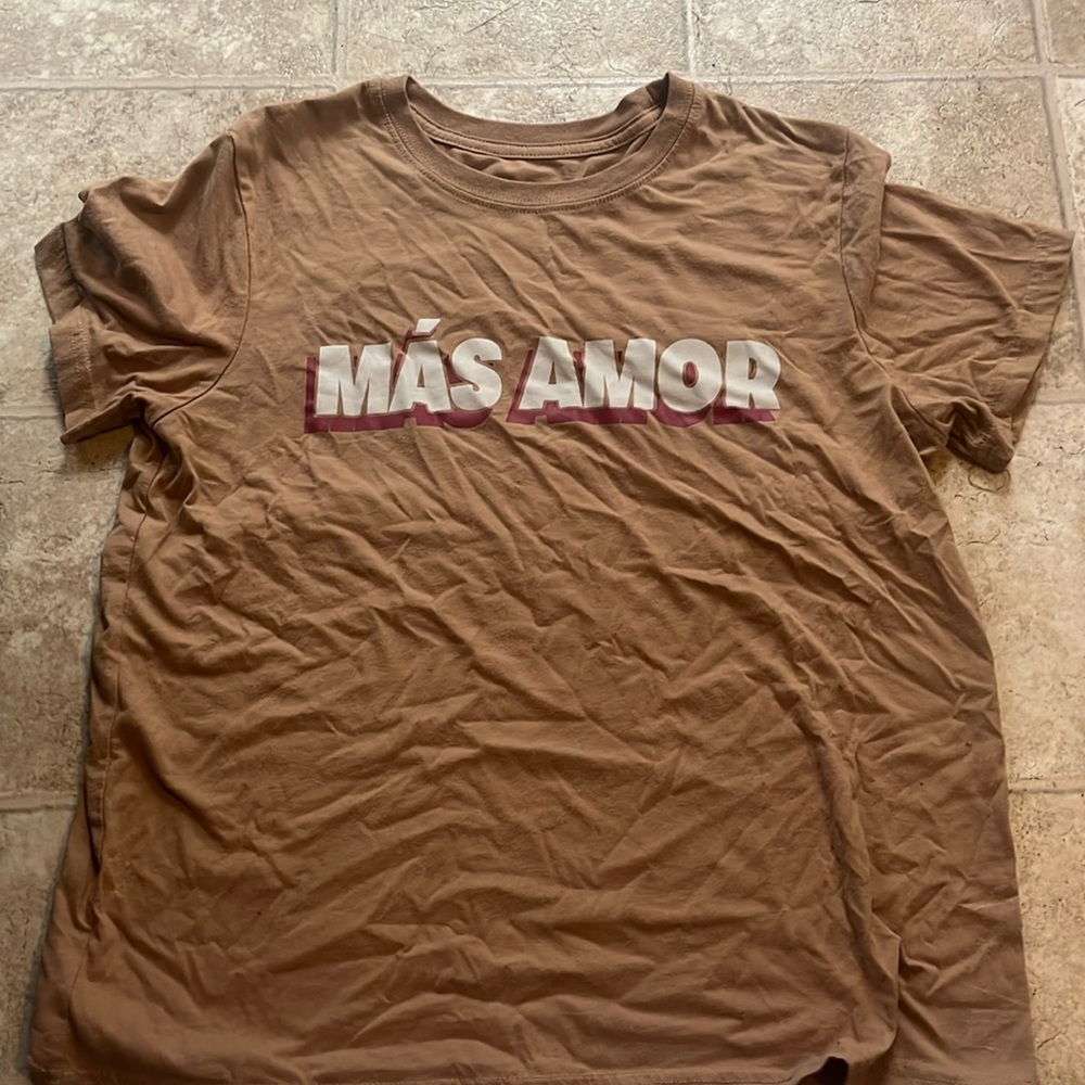 Brown T shirt from Target celebrating National Hispanic heritage month